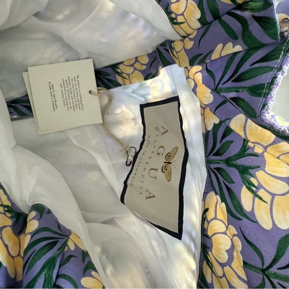 Agua By Agua Bendita Caramelo Puff-Sleeve Poplin Mini Dress - Picture 5 of 5